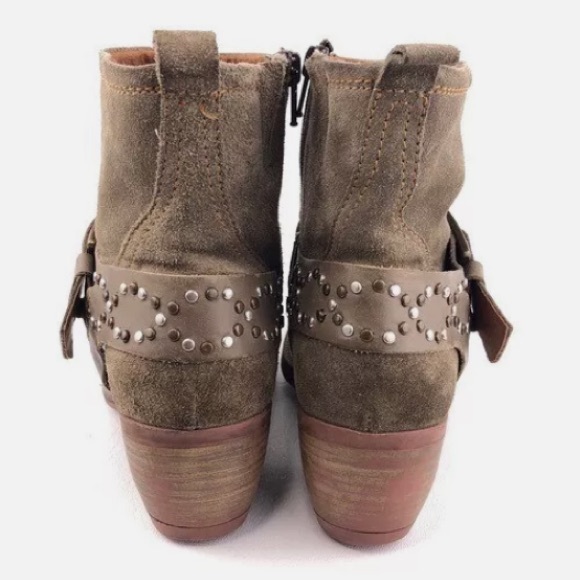 Josef Seibel Toni Studded Harness Suede Booties EU 40/10 - Picture 3 of 13